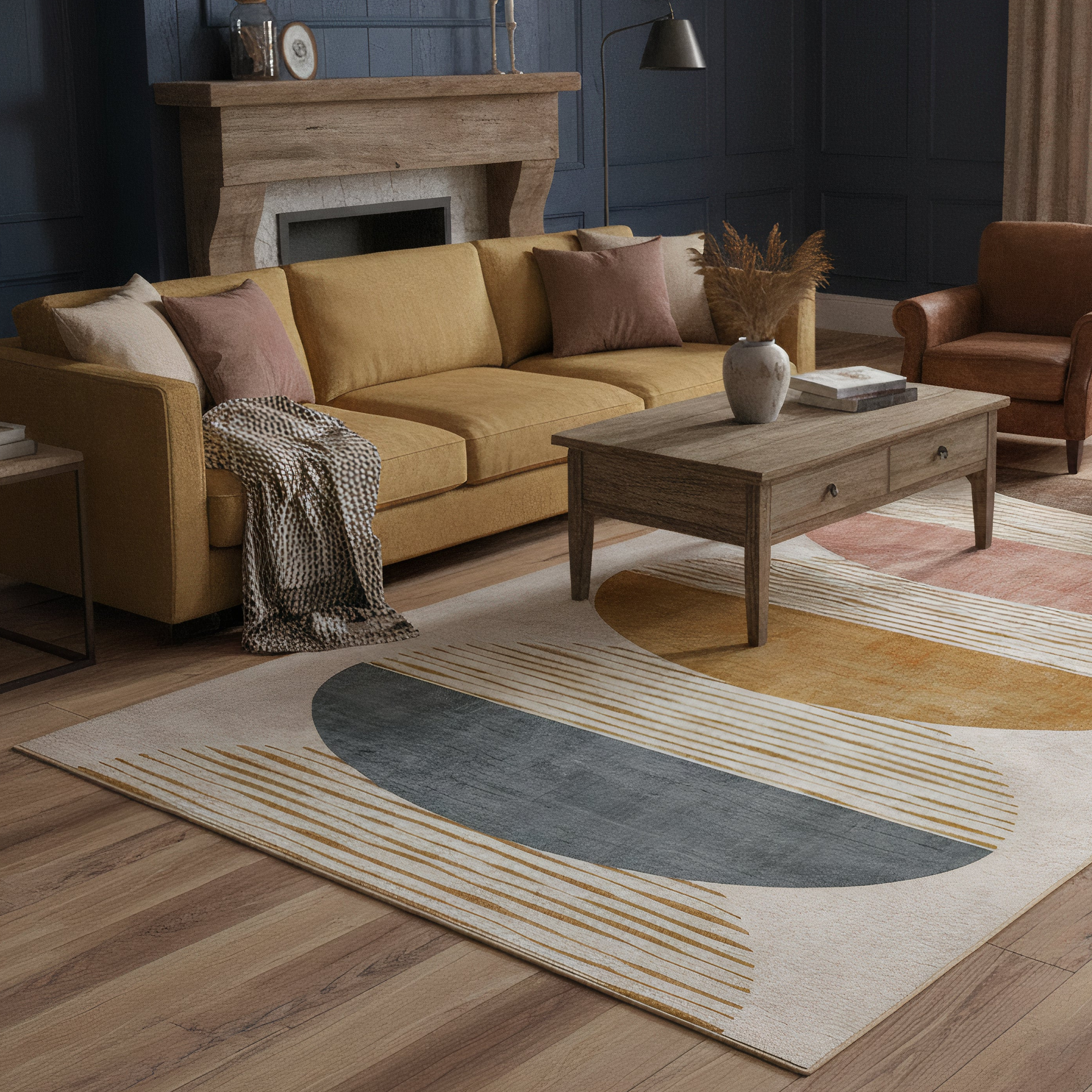 Tappeto eco-lavabile - Oval Eclipse