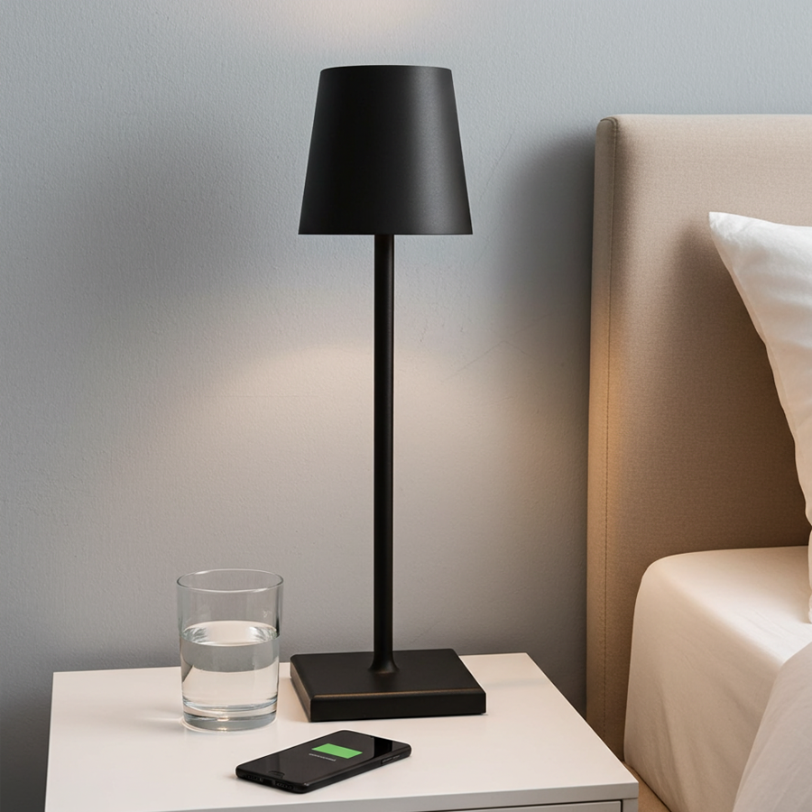 Lampada da tavolo moderna senza fili contemporanea