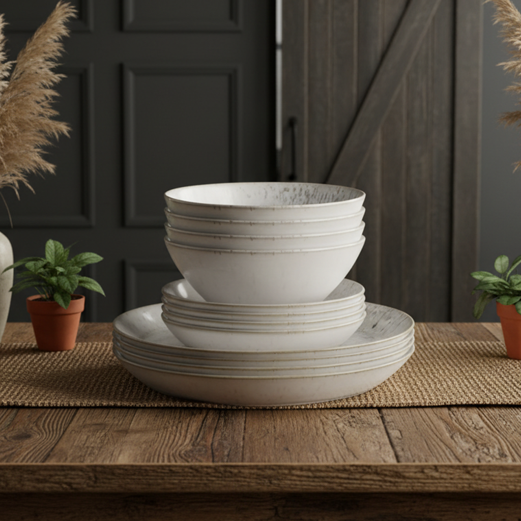 Set di stoviglie Denby Stoneware Studio Grey da 12 pezzi