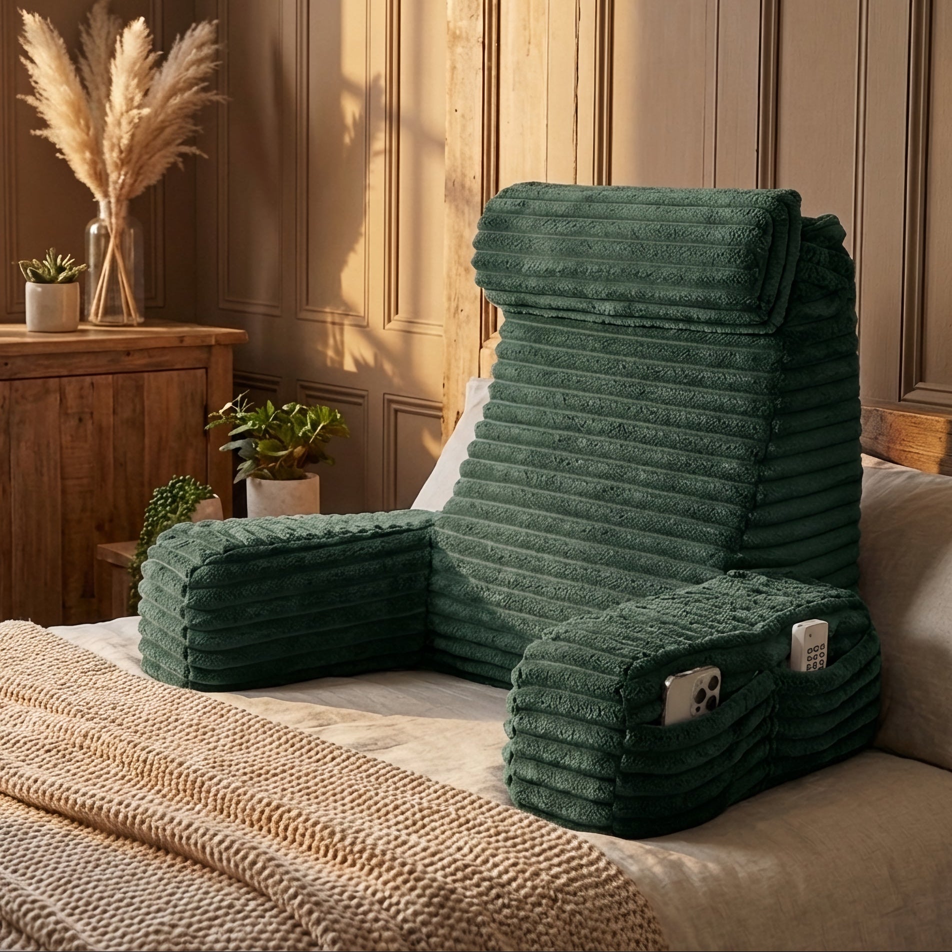 Cuscino di lusso con braccioli e poggiatesta regolabile