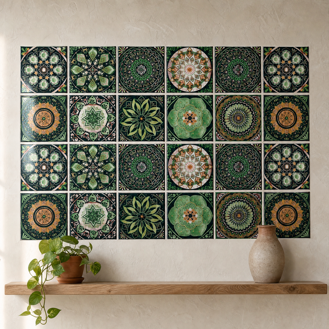Peel and Stick Moroccan Tile Stickers