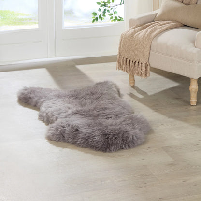 Grey Luxury British Sheepskin Rug