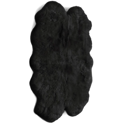 Origins Genuine Sheepskin Black Rug