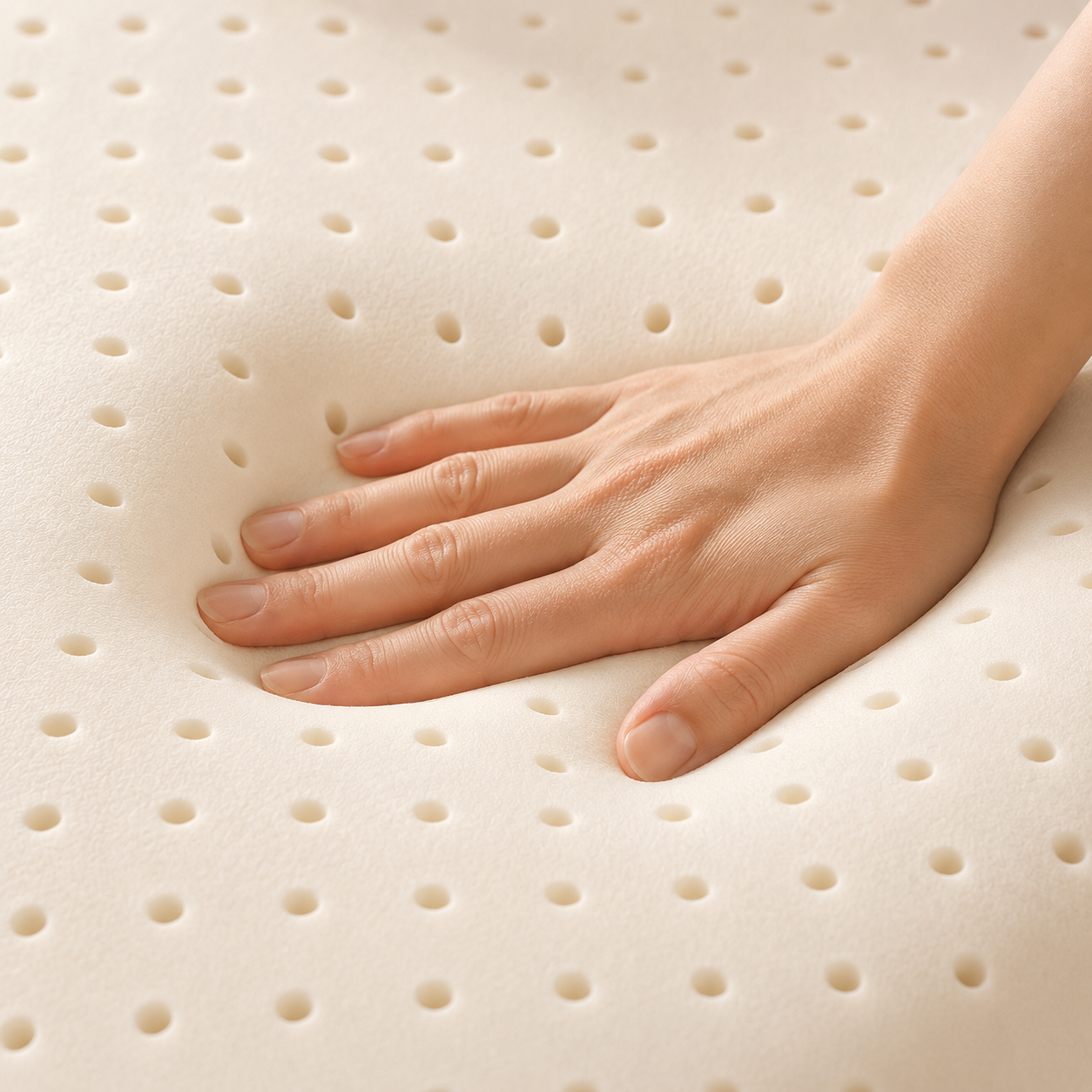 Cuscino sagomato in lattice naturale