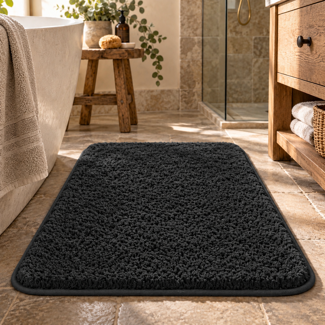 Tappeto da bagno di lusso super spesso