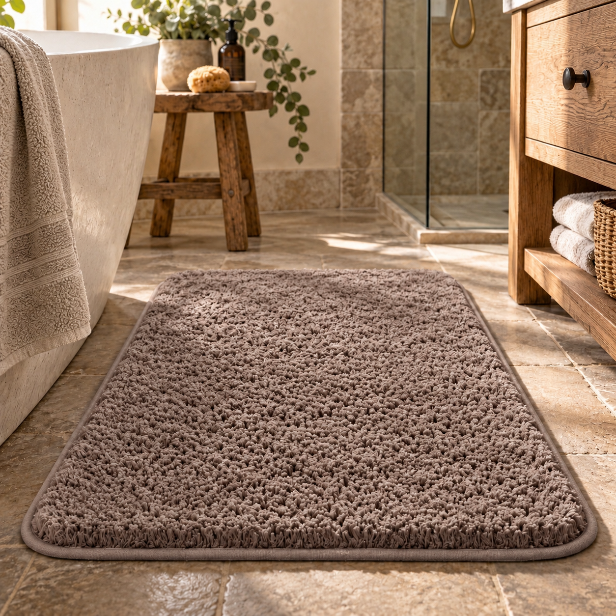Tappeto da bagno di lusso super spesso