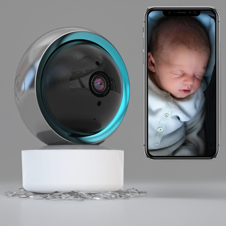 Kabelloses HD-Smart-Babyphone mit Nachtsicht – Mit mobiler App