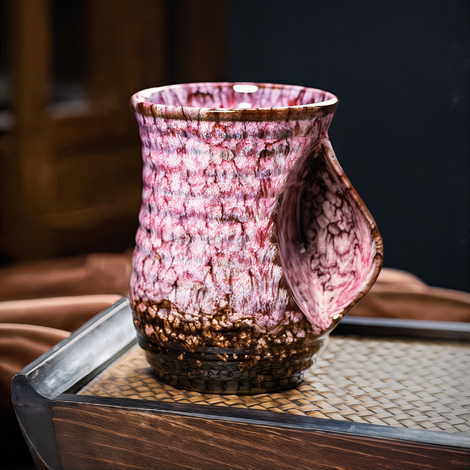 Large Ceramic Abstract Coffee Cups