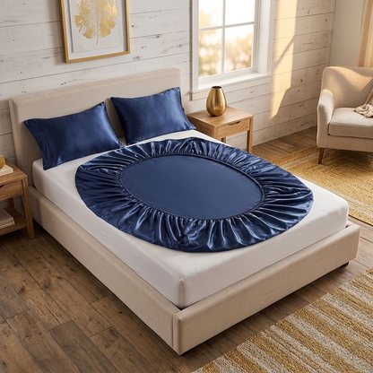 Satin Fitted Sheet with Deep Pockets