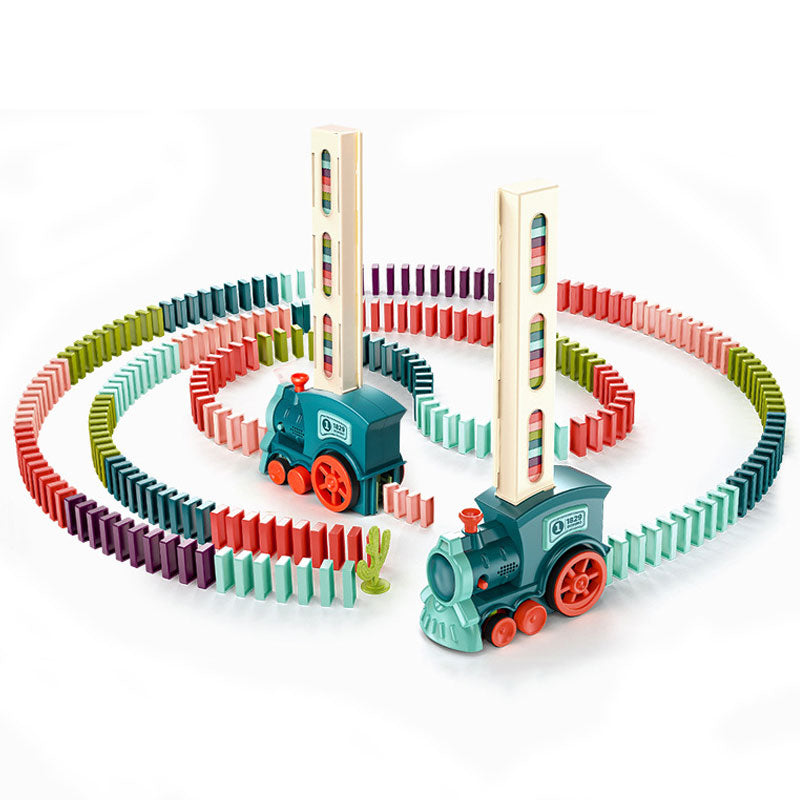 Domino Express Train Adventure Set – Der automatische Domino-Legezug