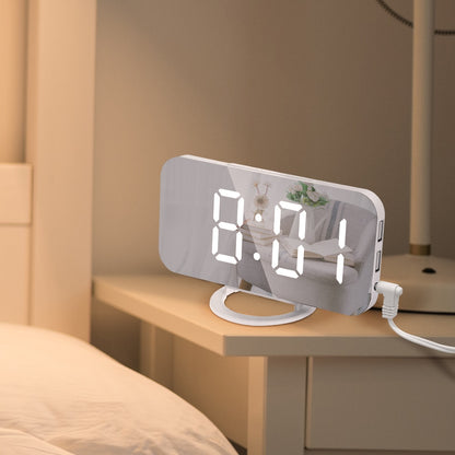 Mirrored LED Digital Alarm Clock