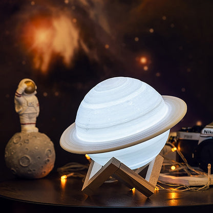 Farbwechselnde Saturnlampe